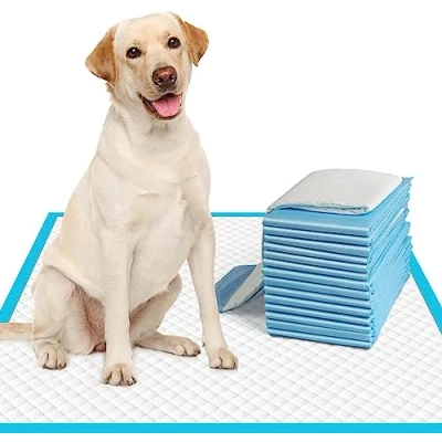 Image of MantraRaj Puppy Pads Pack Of 100 Super Absorbent Training Anti Slip Dog Toilet No Leaking Quick Dry Pads, Pee Pad, (Large 60cm x 60cm)