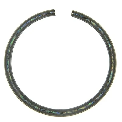 Image of KAISH Acoustic Guitar 110 * 8 0.8mm Soundhole Walnut Rosette Full Abalone Shell Inlay