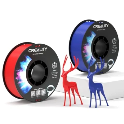 Image of Creality Official PETG Filament Red+Blue, 3D Printer 1.75mm 2Kg, No Tangling, Strong Bonding and Overhang Performance Dimensional Accuracy +/ 0.03mm