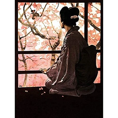 Image of Wee Blue Coo Opera Madame Butterfly Japanese Unframed Wall Art Print Poster Home Decor Premium