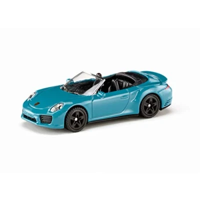 Image of siku 1523, Porsche 911 Turbo S Convertible, Metal/Plastic, Blue, Toy car for children