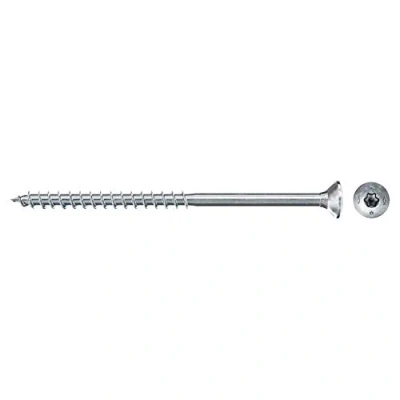 Image of fischer 500 x Chipboard Screws Power Fast II 3.0 35 Countersunk Head with Inner Star TX Partial Thread Galvanised Blue Passivated (Item No. 670017)