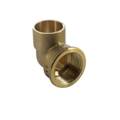 Image of Plumbright Endfeed Female Elbow 90 Degree 22mm x 3/4&quot; PRELB90223