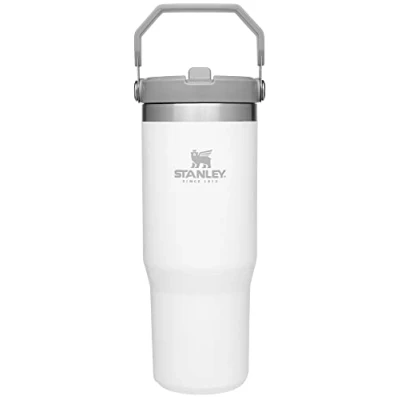 Image of STANLEY IceFlow Stainless Steel Tumbler with Straw Vacuum Insulated Water Bottle for Home, Office or Car Reusable Cup Leak Resistant Flip Cold 12 Hours Iced 2 Days (Polar)