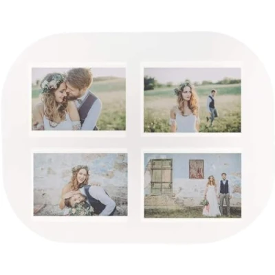 Image of trendfinding® 6 x placemat for 4 photos to design yourself place mat Photo format 10x15 cm