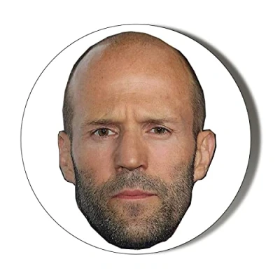 Image of Gift Insanity JASON STATHAM FACE 58mm Large Badge