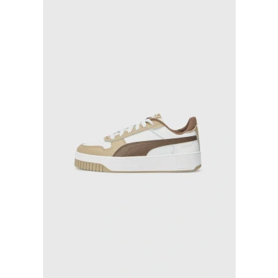 Image of Puma Carina Street Trainers, Women&#039;s, Size: 6, Beige/white shoes