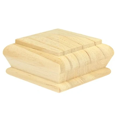 Image of Jackson Woodturners Pine Pyramid Newel Cap rebated to fit a 90mm Post