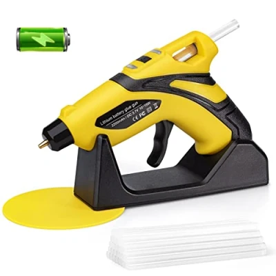 Image of Hot Glue Gun, Micetyaler Cordless Gun for Crafting with 30PCS Sticks (7mmx150mm), USB Rechargeable Melt Quick Home Repairs, Arts, Crafts, DIY and Sealing