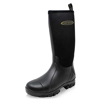 Image of Dirt Boot Neoprene Wellington Muck Field Fishing Boots Wellies (Black, numeric_6)