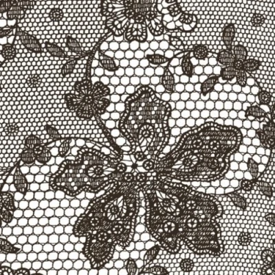 Image of amscan International Lace Luncheon Napkins, Pack of 20, Brown