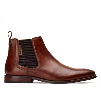 Image of Base London SIKES WASHED TAN Men&#039;s Chelsea Boots UK 6
