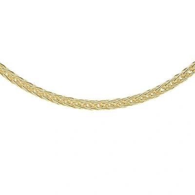 Image of Carissima Gold Women&#039;s 9 ct Yellow 3 mm Spiga Chain Necklace of Length 51 cm/20 Inch
