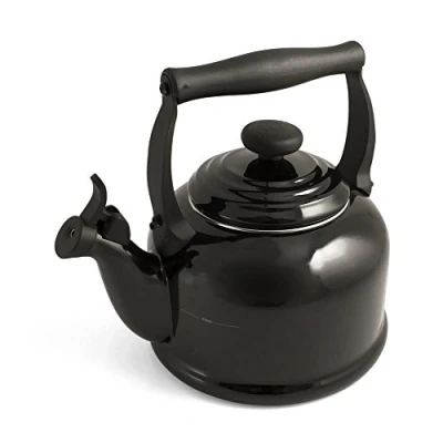 Image of Le Creuset Whistling Kettle Tradition Black Onyx 2.1 Liter