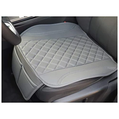 Image of BREMER SITZBEZÜGE Seat Cover Faux Leather Textile Compatible with Audi A7 C8 Cushion in Grey OT409