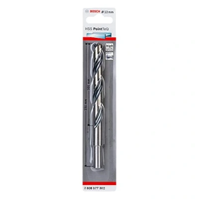 Image of Bosch Professional PointTeQ HSS Twist Drill Bit (for Metal, Reduced Shank, 12 x 101 151 mm, Accessories for Driver)