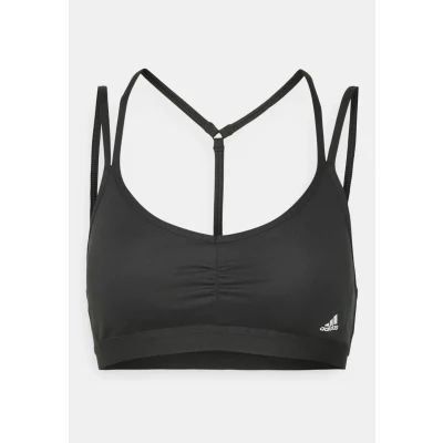 Image of adidas Performance YOGA Essentials Lightsupport Light support sports bra, Women&#039;s, Size: XXSxA C, Black