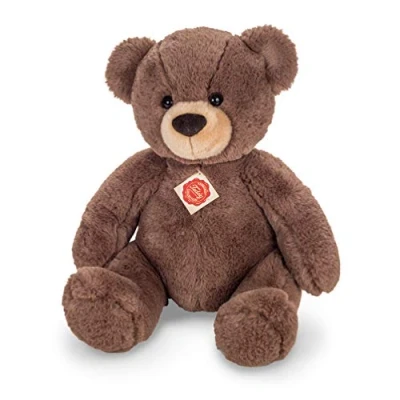 Image of Teddy Hermann 91365 Bear Chocolate Brown 15,7&quot;/40 cm, Soft Toy, Plush Toy