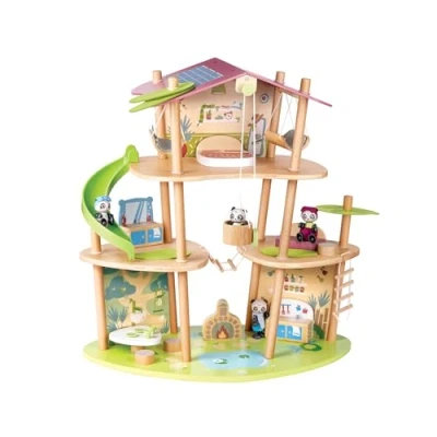 Image of Hape Green Planet Explorers The Pandas Bamboo House, E3413