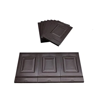 Image of Proops Dolls House Wall Panels, Dark Brown, Fielded Pack of 10, 1/12th Scale (A1005) Free UK Postage