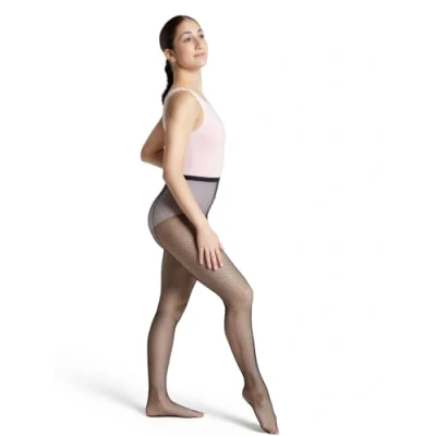 Image of Capezio Women&#039;s 3400 Fishnet Tight With Seams, Black, S M UK