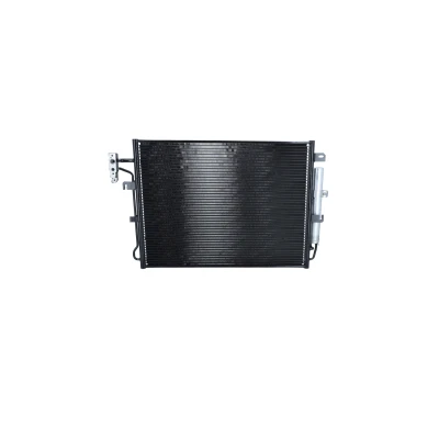 Image of JRB500040, JRB500130, LR018403 Condenser NRF EASY FIT 350217 with dryer, seal ring 15,5mm 10,1mm Aluminium 585mm