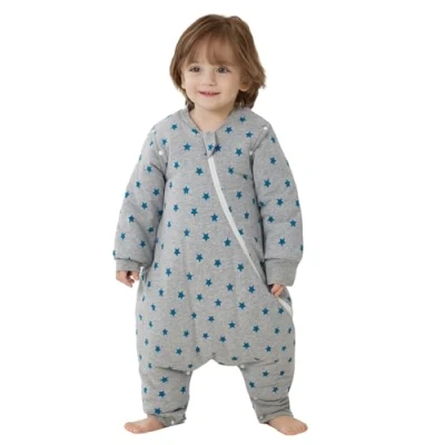 Image of Duomiaomiao Winter Baby Sleeping Bag with Legs 3.5 TOG, 100% Cotton Warm Feet 3 4 Years, Star