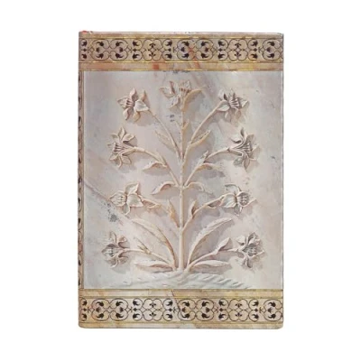 Image of Paperblanks Hardcover Journal Agra Unlined Mini (95 x 140 mm) (Taj Mahal Flowers)