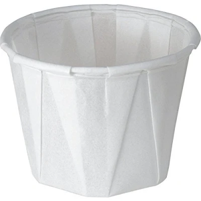Image of Solo 1.0 oz Treated Paper Souffle Portion Cups for Measuring, Medicine, Samples, Jello Shots (Pack of 250)