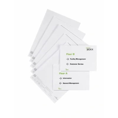 Image of Durable 485502 Info sign and Click insertion for Door Signs (210 x 148.5 mm) Bag of 10 White