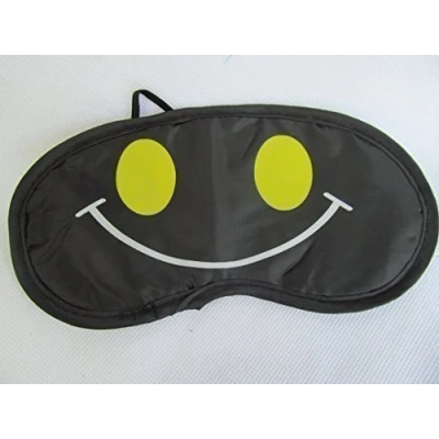 Image of Fat catz copy Quality kids adults novelty eye sleeping travel mask cover shade (Yellow smiley eyes)