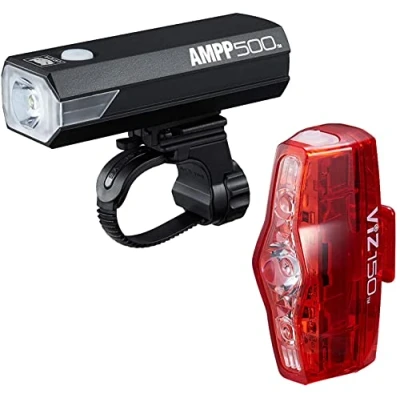 Image of CatEye Ampp 500/ViZ 150 Front &amp; Rear Cycling Light Set