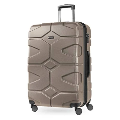 Image of Hauptstadtkoffer X Kölln Set of 2 Hard side Luggages Trolley Expandable Suitcase 4 Wheel Spinner, TSA Lock, (S/L), Gold
