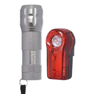 Image of Oxford Ultra Torch 9 LED Cycle Light Set Silver