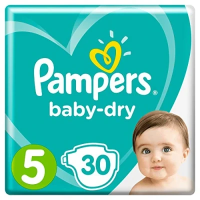 Image of Pampers Baby Dry diapers size 5 (11 16 kg), Economy pack, 1 pack (1 x 30 pieces)