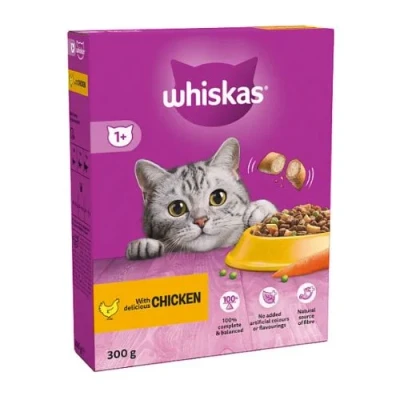 Image of WHISKAS 1+ Cat Complete Dry with Chicken 300g