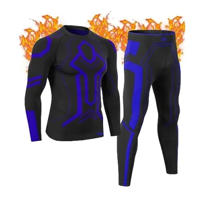 Image of MEETWEE Men Thermal Long Sleeve Top, Underwear Base Layer Bottom Johns Set, Extreme Warm Winter Quick Drying Ultra Soft