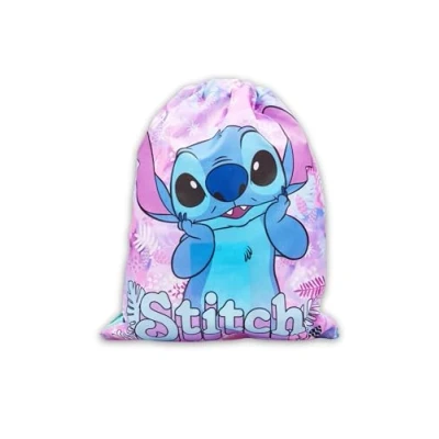 Image of Disney Lilo &amp; Stitch Drawstring Bag School PE Trainer Swim