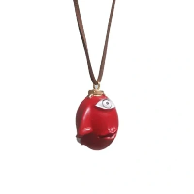 Image of Gaweco Anime Berserker Behelit Egg of King Necklace Berserk Resin Pendant Keychain Cosplay Jewelry (Necklace C)