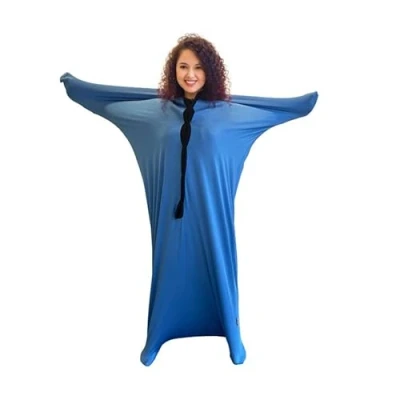 Image of Playlearn Sensory Body Socks Helps Kids with Autism,Body Sock Full Wrap for Hyposensitivity Stress,Self Claming,Relaxing, Compression ADHD,Anxiety, ASD, Special Needs Large