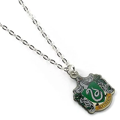 Image of Harry Potter Official Slytherin House Crest Chain Necklace by The Carat Shop