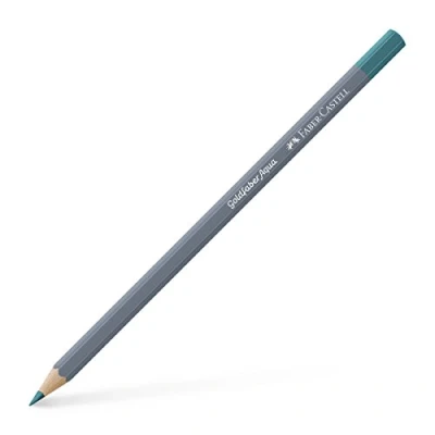 Image of Faber Castell Creative Studio Goldfaber Aqua Watercolour Pencil, (154), Light Colbalt Turquoise, Single For Art, Craft, Drawing, Sketching, Home, School, University, Colouring