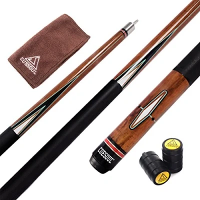 Image of CUESOUL 58 Inch Pool Cue with 13mm Tips Cleaning Towel &amp; Joint Protector (CSPC018)