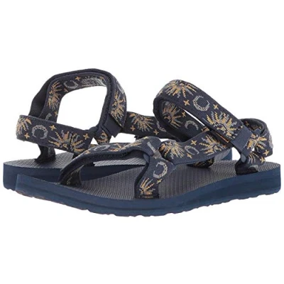 Image of Teva Women&#039;s Original Universal Comfortable Quick Drying Casual Sport Sandal, Sun and Moon Insignia Blue, 4 UK