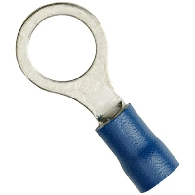 Image of Tecniks 5104 8 mm Ring Terminals Blue (Pack of 50)