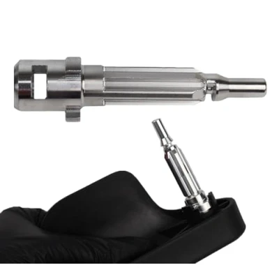 Image of Audi TT MK2 07 14 RHD Improved Metal Bonnet Release Latch Handle Pin 8J2823533C