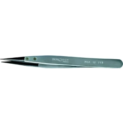 Image of KD89 Horotec MSA12.713 aluminium Tweezers with Black Carbon Fibre Tips, Non Magnetic,