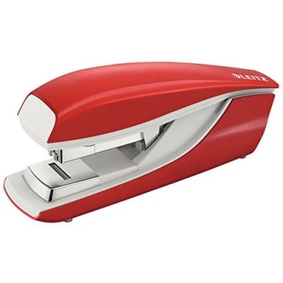 Image of Leitz NeXXt 5523 Strong Metal Flat Clinch Stapler 40 Sheet Capacity for 24/8 and 26/8 Staples Red
