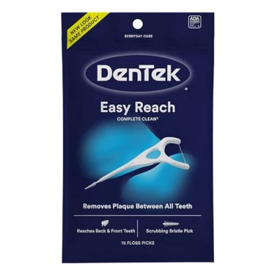 Image of DenTek Complete Clean Fresh Mint Angled Floss Picks 75 ea (Pack of 4)