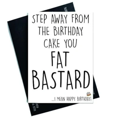 Image of Funny Cards Rude Birthday Card 40th 50th 60th 70th Friend Dad Greeting Witty Humour Laughter Banter Offensive Joke Fun PC482